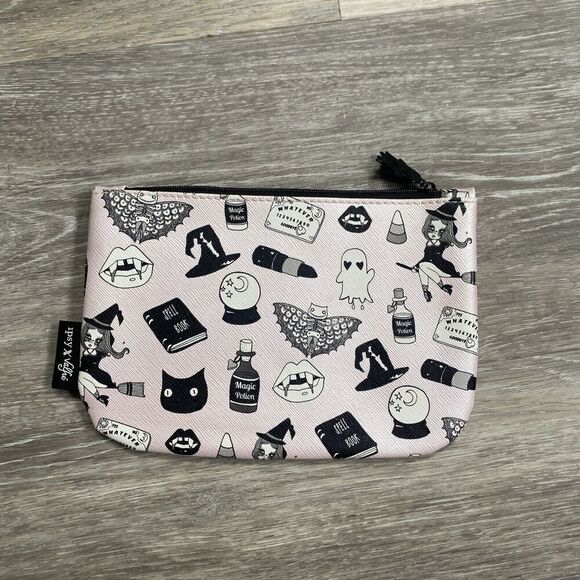 Ipsy x Valfie Makeup Bag October 2016 Black Magic Witch Halloween Glam Zip - Picture 3 of 7